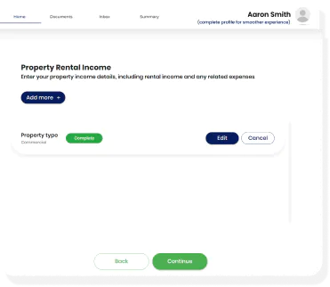 App screenshot top left