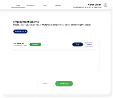 App screenshot top right